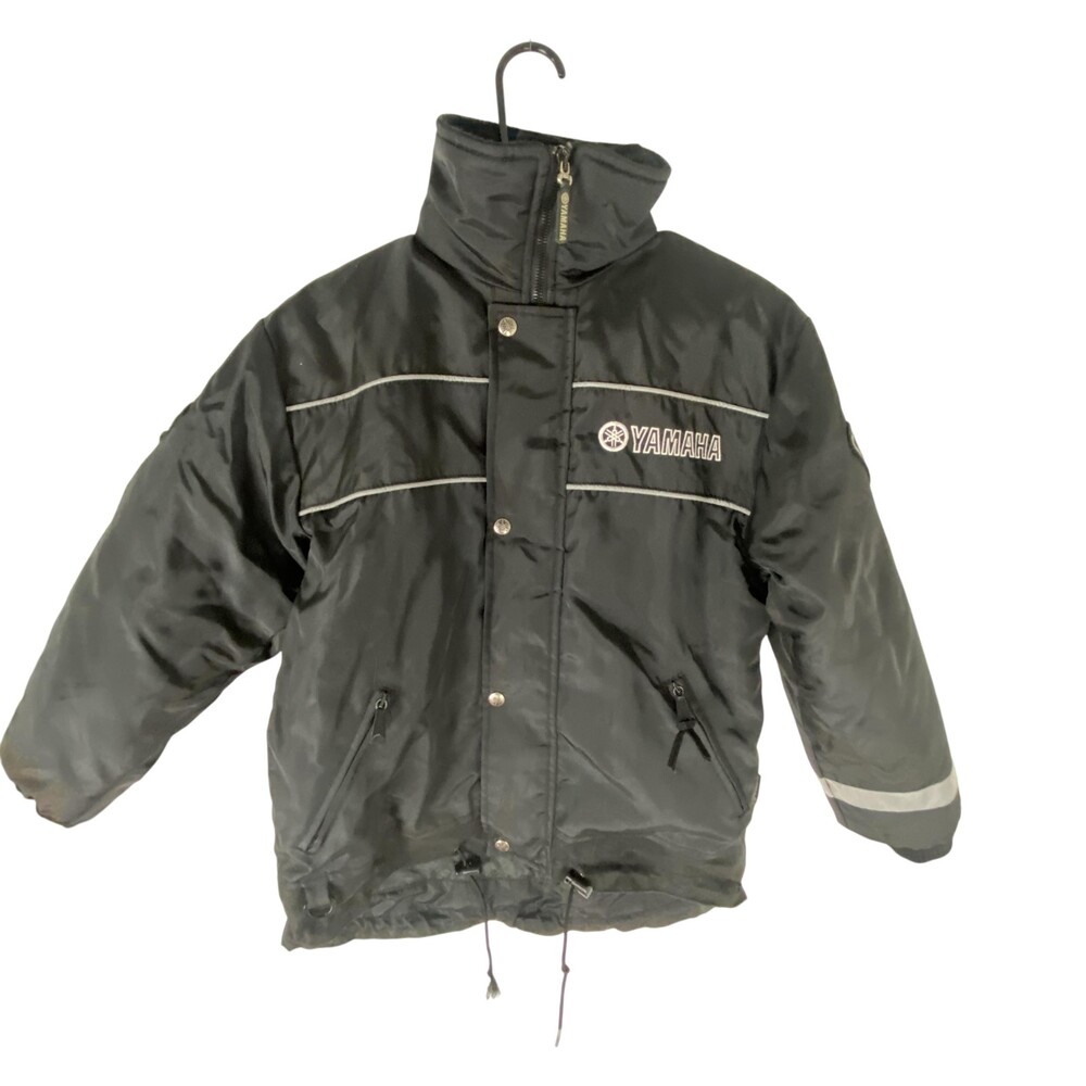 Yamaha Collection Jacket Women Medium Black Insulated Snowmobile Moto Reflective